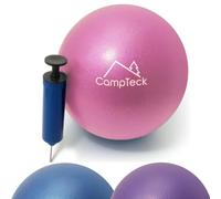 CampTeck U7312 Pelota Pilates Pequeña Plástico Anti Pinchazos 23cm Pelota Yoga Balón Pilates para el Ejercicio, Gimnasio, Fitness, etc. con Bomba de Mano - Rosa