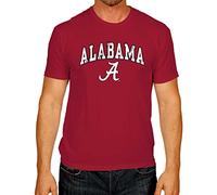 Campus Colors NCAA Gameday - Camiseta de algodón con licencia oficial - Manga corta unisex - Más de 100 universidades, Carmesí, Large
