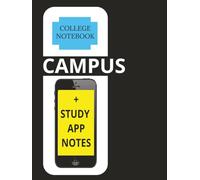 Campus Ruled Notebook: Study app, 5 subject Ruled Notebook | College Ruled Paper | Workbook | School Notebook | 200 Pages | 8.25 * 11 inches