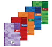 Campus University Top Line - Recambio, 100 hojas, 90 g, 4 taladros, A4