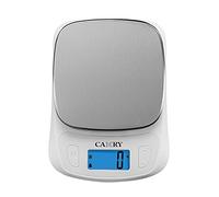 CAMRY Báscula de cocina digital Báscula de alimentos de tamaño pequeño 15KGS/11lb, pantalla LCD, lb:oz/g fl oz/ml(blanco)