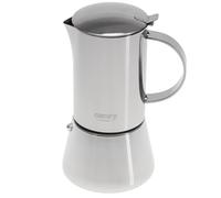 CAMRY Cafetera de inducción de acero inoxidable para 6 tazas, cafetera de inducción Moka Pot de 350 ml, cafetera clásica para espresso aromático, apta para todo tipo de fuegos