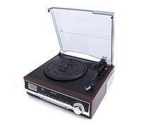 CAMRY CR 1168 Tocadiscos de Vinilo Vintage Bluetooth USB SD MMC, 3 velocidades 33/45/78 RP, grabación en Formato MP3