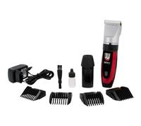 Camry CR 2821 Cortapelos para Mascotas, Perros, Gatos, Profesional, cabezal titanio, cuhillas cerámicas, inalámbrica 2 x bateria recargable, bajo Ruido y Vibración, 4 Peines para Pelo Rizado, Ondulado, Largo de Animales, 35W
