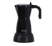 Camry Cafetera moka eléctrica CR 4415B – 300 ml, carcasa de aluminio, negra