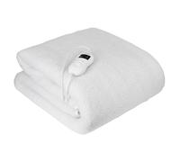 Camry cr 7422 calienta camas eléctrico, medidas160x100 cm, 8 niveles temperatura, temporizador, lavable, polar, 85, blanco