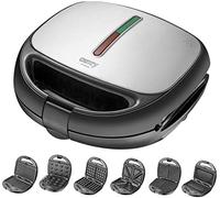 Camry cr3057 sandwichera doble 6 en 1, placas intercambiables, sandwic