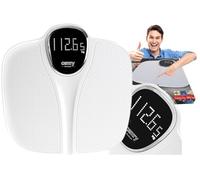 Camry CR8171W Báscula de Baño Digital, Alta Precisión, Pantalla LCD, hasta 180Kg, Diseño Moderno, Apagado Automático, Superficie Antideslizante, Blanco