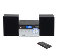 Camry Premium CR 1173 sistema estéreo portátil Analógico y digital 10 W AM, FM Negro, Plata Reproducción MP3