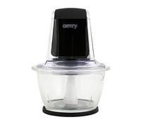 CAMRY - Picadora con Cuenco de Cristal, 1 L, Color Negro y Blanco, Multicolor, Talla única