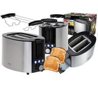 Camry Tostadora 2 Rebanadas 1000W Negro/Níquel