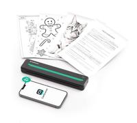 CamScanner Impresora portátil sin tinta P2 Pro, impresión térmica inalámbrica de 300 DPI para iPhone, Android, laptop, PC, para viajes, trabajo remoto, hogar, oficina, escuela, color negro