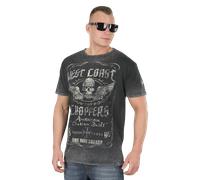 Camsieta West Coast Choppers Ride Hard Sucker Vintage Negra Negro XL