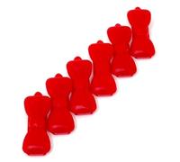 Camtiac Perros de pasador de pelo Mini 6 unidades Rojo 8