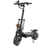 CAMTOP Patinetes Eléctricos Adultos Off Road Rápido Alta Potencia Dual Motor 11en Neumáticos de Vacío Todoterreno 60V/33AH Batería de Litio de Alta Capacidad Resistencia de 100 km, Negro