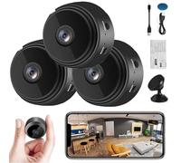 Camtrix Magnetic Mini Security Camera, Mini 1080p HD Wireless Magnetic Security Camera, Night Vision Motion Detection Security CAM Covert Cameras with App for Home Indoor Outdoor (2Pcs)