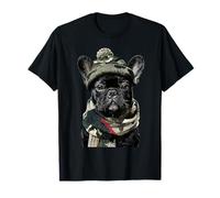 Camuflaje Bulldog Francés Camo Animal Hunter Frenchie Dog Camiseta
