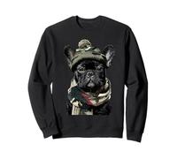 Camuflaje Bulldog Francés Camo Animal Hunter Frenchie Dog Sudadera
