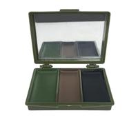 Camuflaje De La Cara Maquillaje - Kit De Sombras Múltiples, Maquillaje De Camuflaje Corporal | Fórmula Duradera A Base De Aceite, Pintura Facial De Caza Con Espejo Para Juegos De Guerra Al Aire Libre
