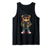 Camuflaje de peluche hip hop para mujeres, jóvenes y hombres Camiseta sin Mangas
