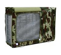 Camuflaje Funda Aire Acondicionado, Cubierta Aire Acondicionado Exterior Tela Oxford 600D Reforzada con Malla Transpirable(Green,80x30x55cm/31.5x12x22in)