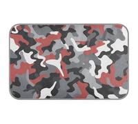 Camuflaje gris rojo negro arte verano perro almohadillas de refrigeración auto refrigeración cama para mascotas al aire libre gato al aire libre esterilla refrescante para perros M