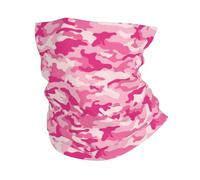 Camuflaje Militar Rosa Unisex Calentador De Cuello Transpirable Bandana Elástica Tubular Pañuelo para Invierno Ciclismo Aire Libre Correr