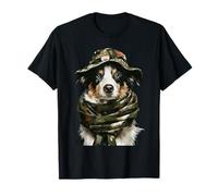 Camuflaje Pastor Australiano Camo Hunter Perro Caza Camiseta