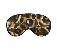 Camuflaje Piel de leopardo Máscara para dormir Animales salvajes Con los ojos vendados para dormir Cubierta de máscara de ojo opaca elástica para dormir toda la noche Viajes y siesta