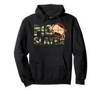 Camuflaje Pig Slayer, Divertida cacería de Cerdos Sudadera con Capucha