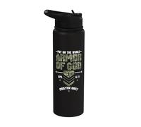 Camuflaje religioso de camuflaje cristiano Armor Of God Stainless Steel Insulated Water Bottle