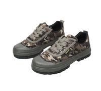 Camuflaje Resistente al Desgaste Antideslizante de liberación del Sitio de construcción Zapatos de Goma de Seguridad del Trabajo Zapatos de Entrenamiento de Hombres y Mujeres (Gris,38)