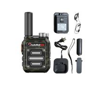 (Camuflaje) Wurui G63 Mini Walkie Talkie Portátil Escáner, Radio Amateur, Walkie Talkies para Caza,
