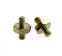 CAMVATE 1/4"-20 Tornillo to 1/4" Tornillo Adaptador de Rosca Doble Cabeza para Monopié Trípode de la Cámara Luz Soporte