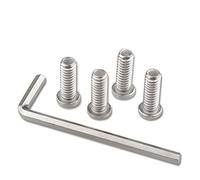 CAMVATE 1/4"Macho Rosca Hexagonal Socket Head Borde Biselado con Adaptador para Rig Jaula Placa Base