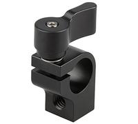camvate 15 mm SMALLRIG - Abrazadera de varilla con dos 1/4 "-20 tornillo Agujero para Cámara DSLR Rail Sistema (negro)