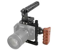 CAMVATE DSLR Cámara Jaula Asa Superior Madera Grip para 80D 70D 700D D7000 A7
