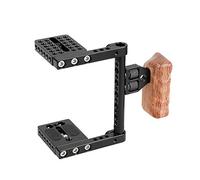 CAMVATE Estabilizador De Camara Video DSLR Rig con Mango Madera Jaula para Nikon Sony