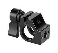 CAMVATE Instalación de la Abrazadera de Varilla única de 15 mm en el Orificio de Rosca de 1/4 "-20 para la Jaula de la cámara (Perilla Negra)