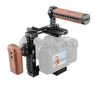 CAMVATE Jaula de cámara Ajustable Universal Apta para manija Derecha y cámara de manija Izquierda (Solo Viene con agarradera de manija Izquierda)