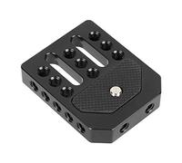 CAMVATE Placa base de queso para jaula de monitor con toma de montaje de 1/4"-20