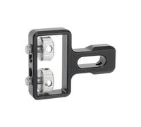 CAMVATE -Soporte de conexión con doble tornillo moleteado de 1/4"-20 para mango lateral - 3625