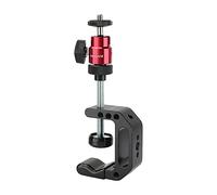 CAMVATE Soporte de Escritorio multifunción con Abrazadera en C Ajustable de 1/4"-20 para Accesorios fotográficos (Rojo)