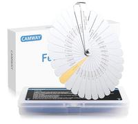 CAMWAY 32 Galgas de Espesor de Acero inoxidable, Feeler Gauge Calibre de Espesores, Galgas para Mecánica Hojas Medidor de Espesor 0,04-0,88mm