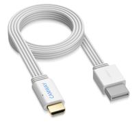CAMWAY Adaptador Wii HDMI 1080P/720P, Convertidor de Wii a HDMI con Cable HDMI de 150CM Integrado, Compatible con Nintendo Wii/HDTV/Monitor NTSC, PAL, Plug and Play
