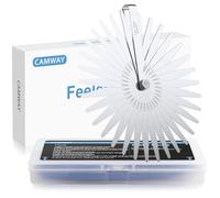 CAMWAY Galgas de Espesor Cónica 32 Cuchillas, Galgas reglaje valvulas Cónica, Medidor de Espesor, Herramienta de Medición de Doble Métrica e Imperial