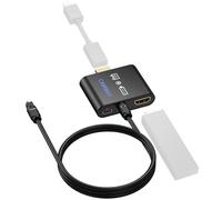 CAMWAY HDMI Audio Extractor 4K, Adaptador HDMI a óptico SPDIF Toslink, Plug and Play, Compatible con Dolby/DTS 5.1 para Fire TV Stick（4K MAX/ 4K/Lite y etc）