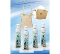 Camylle - Difusor Boobble + Selección de fragancias con una bonita bolsa de algodón de regalo que incluye cuatro 250ml botellas Eucalipto/Menta - Azahar - Elinya - Oriente