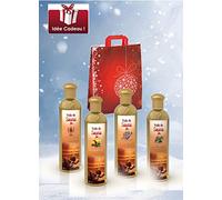 Camylle - Selección de fragancias para la sauna con una bonita bolsa de algodón de regalo que incluye cuatro frascos: Luxe - Cajeput/Limón - Lavanda - Polynesie