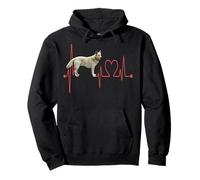 Can de Palleiro Dog My Heartbeat ECG Mis perros son mis cardio Sudadera con Capucha